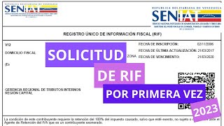 COMO SOLICITAR RIF POR PRIMERA VEZ solicitud rif 2023 [upl. by Nnaytsirk]