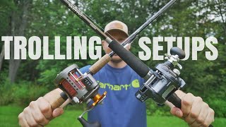 My Trolling Rod amp Reel Setups [upl. by Klimesh]