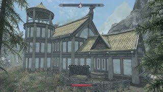 BUILDING A HOUSE IN SKYRIM SKYRIM REMASTERED [upl. by Piper]