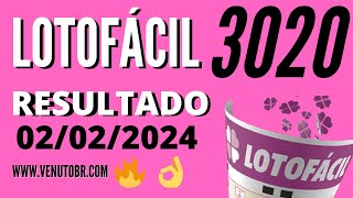 🍀 Resultado Lotofácil 3020 [upl. by Waldon]