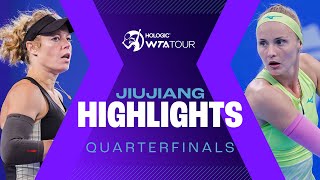 Sramkova amp Trevisan battle Siegemund features in quarterfinals of Jiujiang  WTA Match Highlights [upl. by Angelina51]