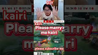 DJY reaction on Kairi kairi djy mobazane onic btk mpl m6 mobilelegends hoon [upl. by Bela]