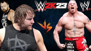 Dean Ambrose vs Brock Lesnar [upl. by Daukas]