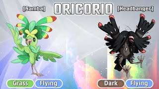 All Types Styles Oricorio [upl. by Alage]