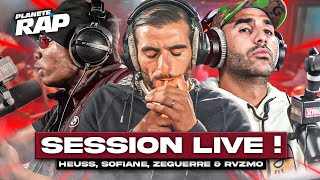 SESSION LIVE avec Heuss LEnfoiré Sofiane Zeguerre amp Rvzmo  PlanèteRap [upl. by Idham]