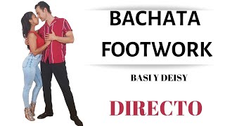 BACHATA FOOTWORK BASI Y DEISY [upl. by Hourihan]