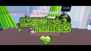 so i gave dress to impress a chance roblox [upl. by Emma]