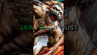 Why Ymirs Jaw Titan was different from the rest of Jaw Titans [upl. by Tabbi]