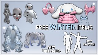 HURRY GET NEW WINTER amp SANRIO FREE ITEMS FOR GIRLS 💙❄️ [upl. by Lairret]