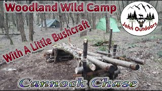 WILDCAMPINGUK Two Nights Wild Camping In The Woods  Bushcraft  Cannock Chase [upl. by Ztirf664]