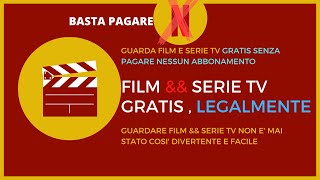 Come guardare FILM e SERIE TV in Italiano gratis e soppratutto legalmente [upl. by Suhsoj]