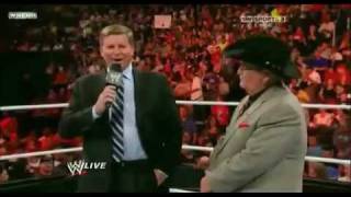 Raw 101011 John Laurinaitis Fires Jim Ross JR Is Fired [upl. by Darees]