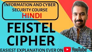 Feistel Cipher Explained in Hindi ll Information and Cyber Security Course [upl. by Netty]