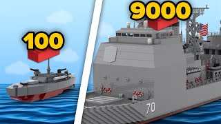 LEGO WARSHIPS in Different Scales  Comparison [upl. by Rattan792]