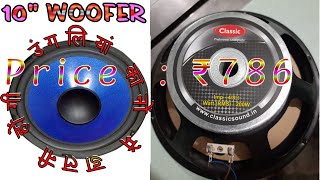 Classic CESR SWF 120W 10quot WOOFER 120mm Magnet Review amp Sound Test  PA Speaker [upl. by Renae]