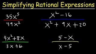 Simplifying Rational Expressions [upl. by Templas]