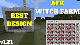 BEST AFK Witch Farm in Minecraft 121 [upl. by Kazimir871]