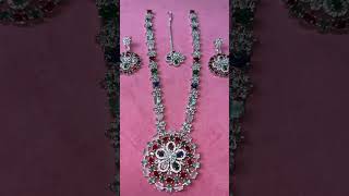 necklace American diamond 💎 jewellery contact no 9211960039 [upl. by Ahsac]