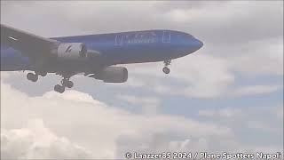 Ita Airways Airbus A330202 EIEJH  Landing  Naples Capodichino Airport  RWY 24 [upl. by Emile280]