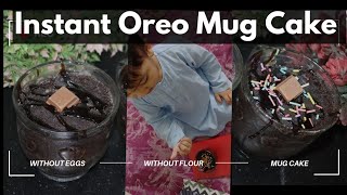 Want a Delicious Treat Make This OREO Mug Cake Now  Oreo Mug Cake Recipe [upl. by Nalahs]