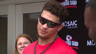 Chiefs quarterback Patrick Mahomes on expecting his third child Im done Ill say that [upl. by Yarb]