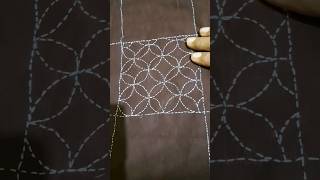 Sashiko stitch tutorial day 4 challenge cushion cover design table cloth design pillow cover des [upl. by Aroel835]