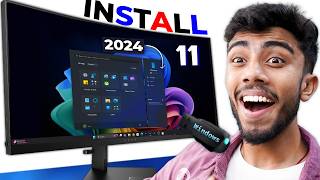 Windows 11 Installation step by step🔥 Latest 24H2 AI Version Stop Using Fake Version⚡ [upl. by Boswall]