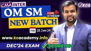 Best OmSm Classes New Live Batch for Cma Inter Dec’24 Exam at Affordable price😍 kcfying cmainter [upl. by Lull650]