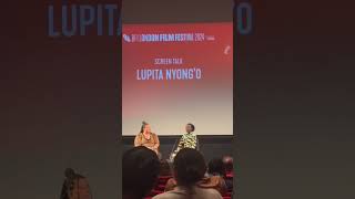 Lupita Nyong’o Tears Up Watching Black Panther Clip with Chadwick Boseman at BFI LFF [upl. by Isbel126]