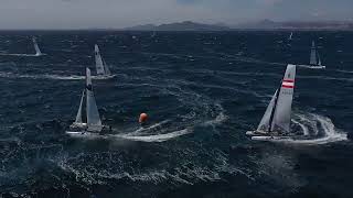 2022 49er and Nacra 17 In Hyeres  Day 1 [upl. by Deborah457]