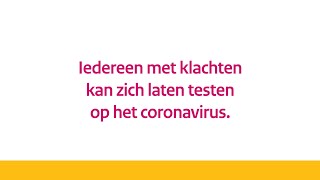 Coronatest voor iedereen met klachten [upl. by Agnesse]