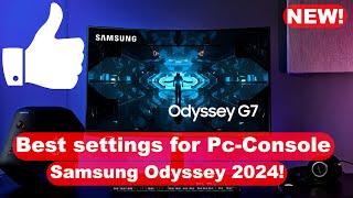 Best settings for Samsung Odyssey  2024  smooth  color  refresh rate [upl. by Ashla]