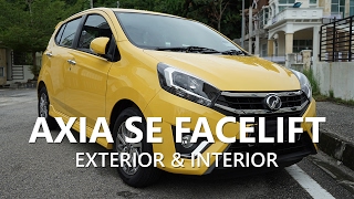 Perodua Axia SE Facelift 2017 Interior amp Exterior Walkaround [upl. by Notsgnal]