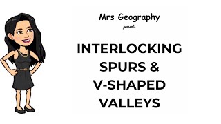 Interlocking spurs amp vshaped valleys [upl. by Akelahs]