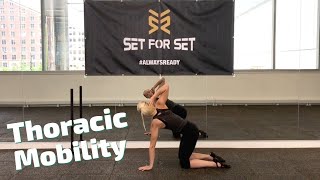 8 Thoracic Spine Dynamic Stretches Mid to Upper Back Mobility [upl. by Januarius]