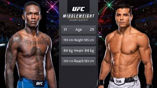 PAOLO COSTA vs ISREL ADESANYA  FULL FIGHT  FREE FIGHT  mma ufc [upl. by Anotyad]