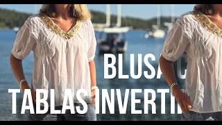 Blusa Camisola con tablas invertidas  Fabiana Marquesini  637 [upl. by Roseline]