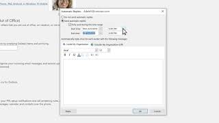 How to set up autoreply in Microsoft Outlook [upl. by Eitsyrk]