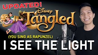 I See The Light Flynn Part Only  Karaoke UPDATED  Tangled [upl. by Fatima]