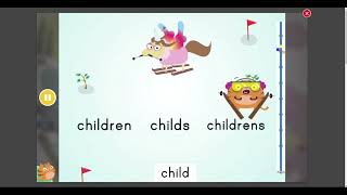 EDUCATIONcom 056  Games 2nd Grade Reading and Writing  Ski Race Irregular Plural Nouns [upl. by Aggappera301]