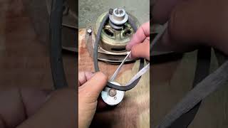 Installation process of motor belt with rope [upl. by Val]