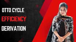 Otto cycle efficiency derivation with pv and ts diagram [upl. by Rodger964]