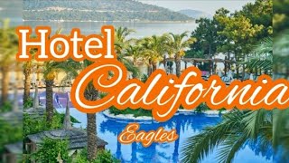 Hotel California1976 The EaglesLyrics Video [upl. by Olraced]