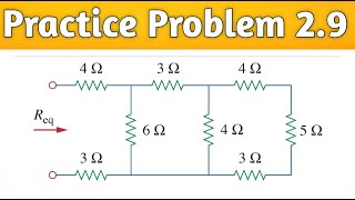 Practice Problem 29 Solve Series amp Parallel circuit Calculate the equivalent resistance in UH [upl. by Kcirdaed]