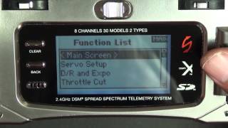 3GX Version 3 Typical Transmitter Setup using a DX8 or DX7S and DSMX Receiver [upl. by Yeslaehc]