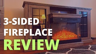 Amerlife 3Sided Fireplace TV Stand Review  Electric Fireplace TV Stand  Amazon Fireplace TV Stand [upl. by Allehcim408]