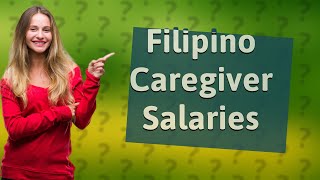 How much is the salary of a Filipino caregiver in Canada [upl. by Aneehsit]