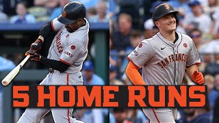 San Francisco Giants Unload FIVE Home Runs vs Kansas City Royals [upl. by Mable]