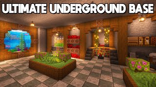 Minecraft ULTIMATE Secret Underground Base  Tutorial [upl. by Netta]