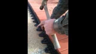 Paver Edging Installation with Edgetite Spikes [upl. by Daffy]